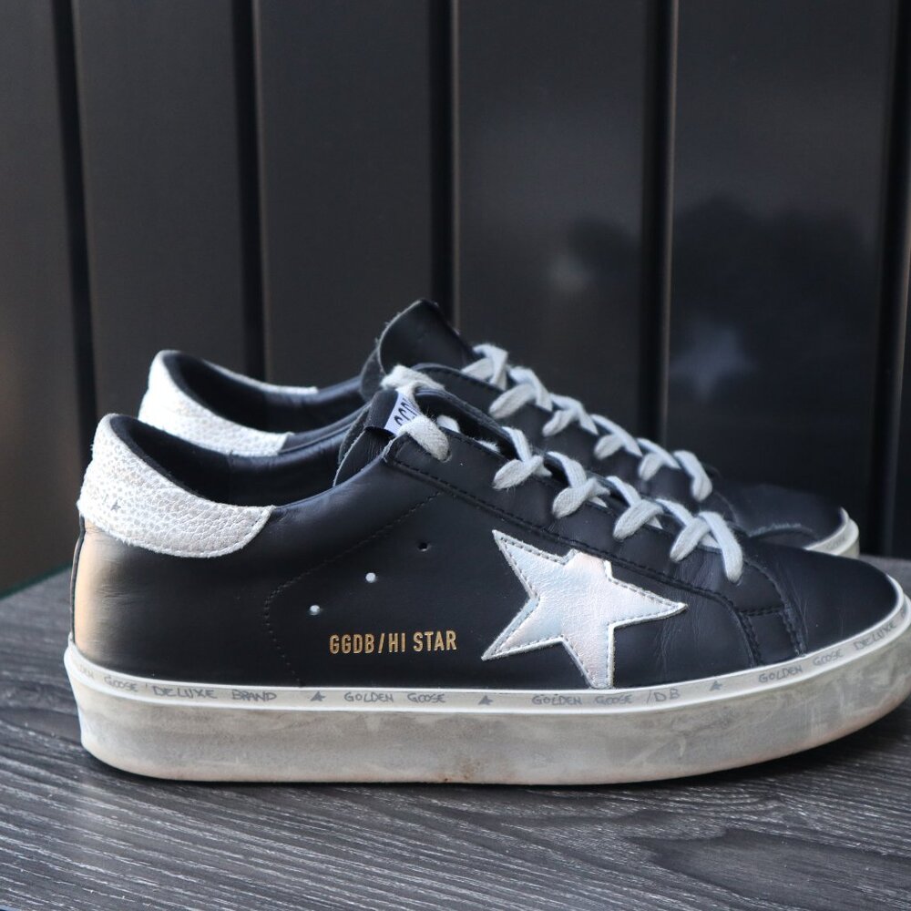 Golden Goose Hi-Star Low Top Flatform Sneaker